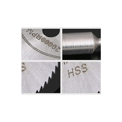 KIT 6 CUCHILLAS SIERRA CIRCULAR TALADRO MOTOTOOL AMOLADORA PLATEADO