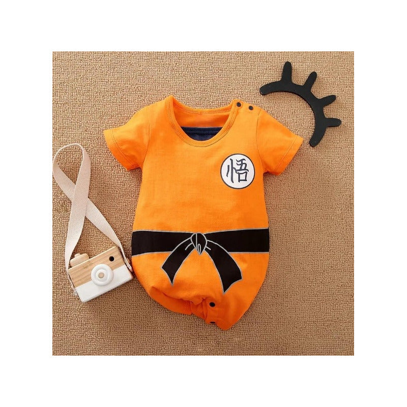 DISFRAZ BEBÉ GOKU DRAGON BALL SAIYAJIN ROPA NIÑO NARANJA 90