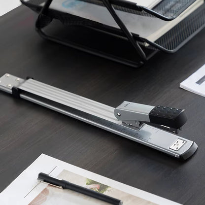 GRAPADORA BRAZO LARGO 12 PULGADAS DOCUMENTOS LIBROS REVISTAS GRIS OSCURO