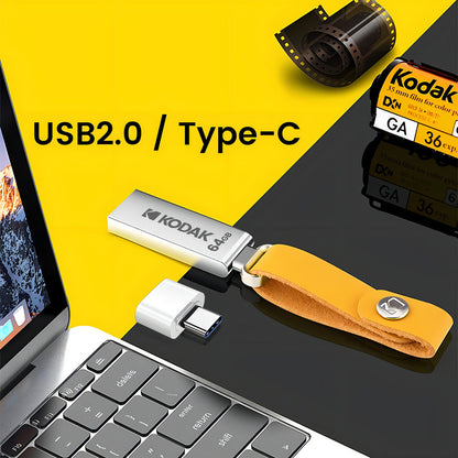 UNIDAD FLASH KODAK DE 64 GB PLATEADO