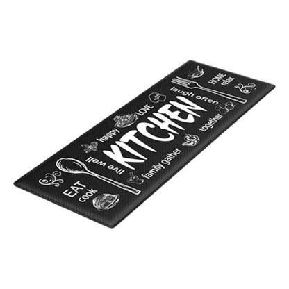 TAPETE COCINA CAFETERIA RESTAURANTE KITCHEN 120X40CM 1.2 M 40 CM MODERNO NEGRO