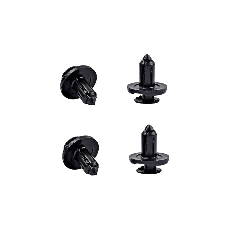 10X CLIP PIN PLÁSTICO AJUSTE CARRO RETENEDOR MOTOR REMACHE NEGRO