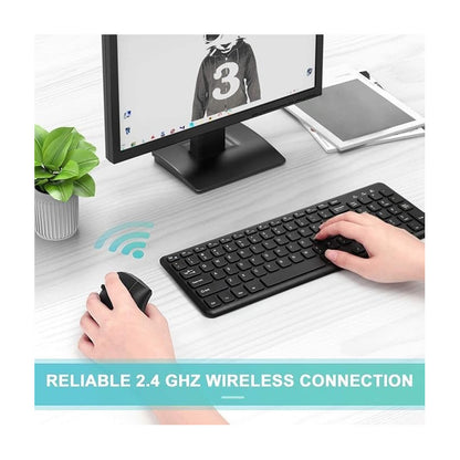 MOUSE GAMER VERTICAL ERGONÓMICO ÓPTICO INALÁMBRICO DPI USB NEGRO