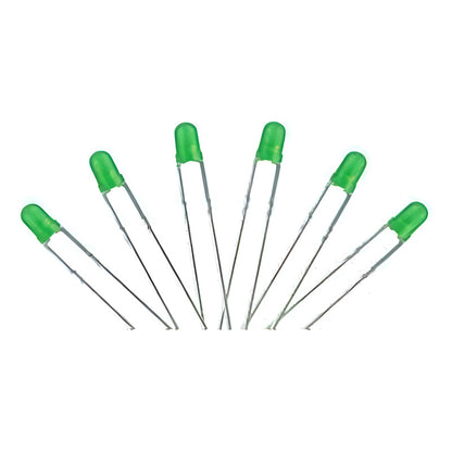 10X LUZ LED DIODO 3MM VERDE 20MA 3.0-3.2V 6000-7000MCD 3.0-3.2 VERDE