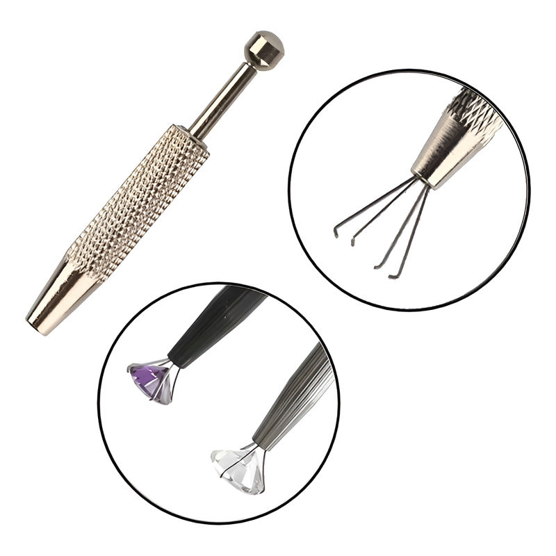 PINZAS JOYERÍA 4 PUNTAS PRECISIÓN ARTESANÍAS PIEDRERÍA