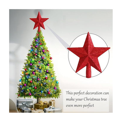 ESTRELLA ARBOL NAVIDAD PAPERCRAFT TOPPER ADORNO ECO PDF DIY AMARILLO