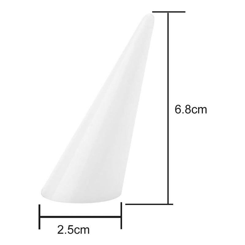 EXHIBIDOR ANILLOS FOTOGRAFÍA JOYERÍA ACRÍLICO BLANCO BLANCO