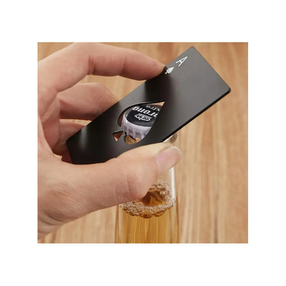 DESTAPADOR ABRE BOTELLAS ACERO INOXIDABLE AS PICAS NEGRO NEGRO