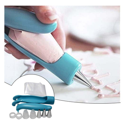 KIT DECORACIÓN CUPCAKES PASTELERÍA GLASEADO AZUL CLARO