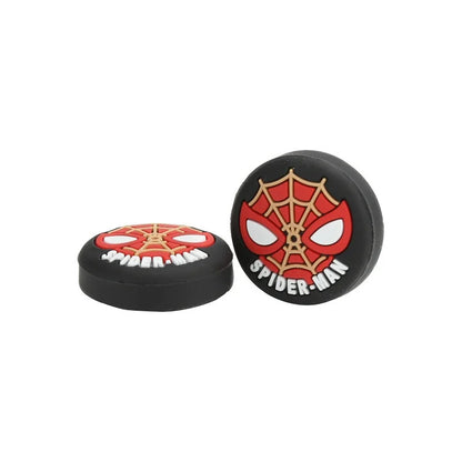 2X PROTECTOR SILICONA JOYSTICK SPIDERMAN LOGO VINTAGE NEGRO NEGRO
