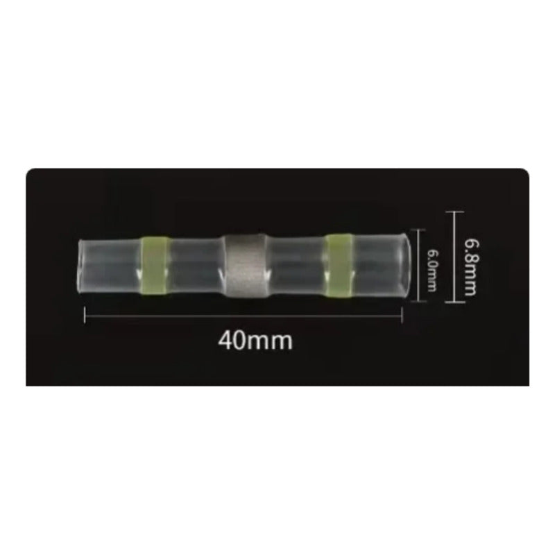 10X CONECTOR TERMOENCOGIBLE TERMORETRACTIL 6 X 6.8 X 40 MM