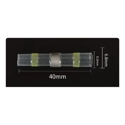 10X CONECTOR TERMOENCOGIBLE TERMORETRACTIL 6 X 6.8 X 40 MM