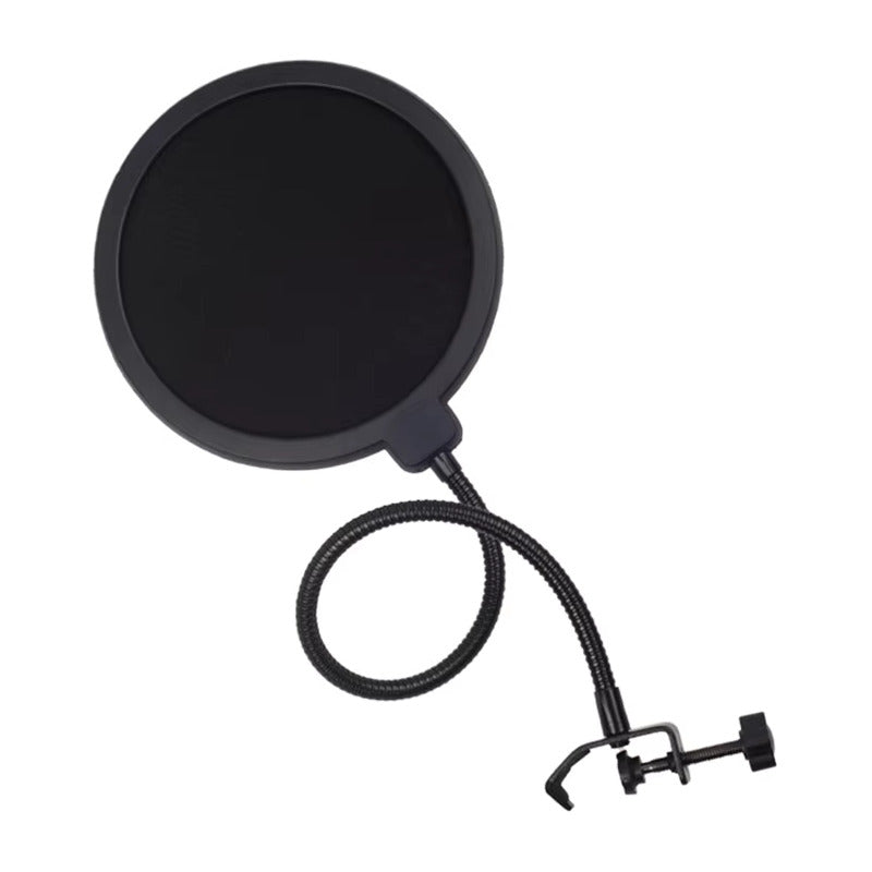 FILTRO PANTALLA ANTI-POP 15CMS SONIDO GRABACIÓN MIC PODCAST NEGRO