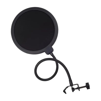 FILTRO PANTALLA ANTI-POP 15CMS SONIDO GRABACIÓN MIC PODCAST NEGRO