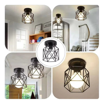 LAMPARA TECHO CRISTAL FLOR LOTO PETALOS LED 110V TRANSPARENTE