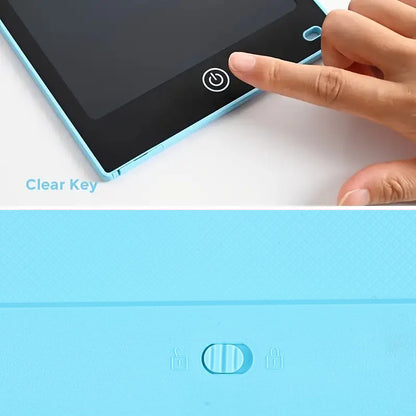 TABLET DIDÁCTICA DIBUJO PIZARRA ELECTRÓNICA LÁPIZ ÓPTICO AZUL CLARO