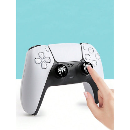 2X PROTECTOR SILICONA JOYSTICK SPIDERMAN LOGO 2011 NEGRO NEGRO