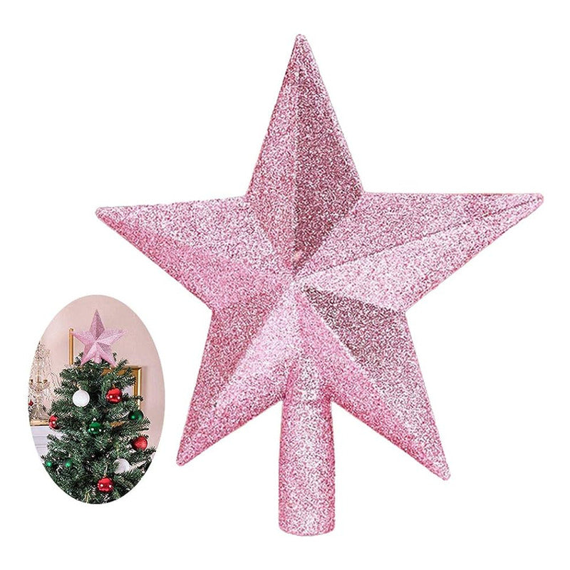ESTRELLA ARBOL NAVIDAD PAPERCRAFT TOPPER ADORNO ECO PDF DIY AMARILLO