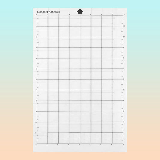 TAPETE CORTE 8X12 PULG AIBECY STANDAR GRIP PARA CRICUT CAMEO TRANSPARENTE