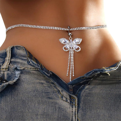 CADENA CINTURA CORAZON AMOR INCRUSTACION PIEDRAS MODA FASHIO PLATEADO