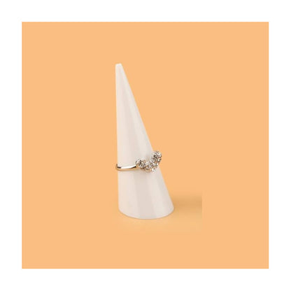 EXHIBIDOR ANILLOS FOTOGRAFÍA JOYERÍA ACRÍLICO BLANCO BLANCO