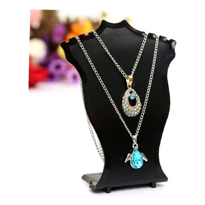 EXHIBIDOR COLLAR ARETES JOYAS PENDIENTES SOPORTE JOYERIA BLANCO