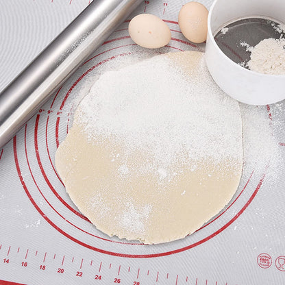 RODILLO ACERO INOXIDABLE 20CMS LIGERO PASTELERÍA PANADERÍA PLATEADO