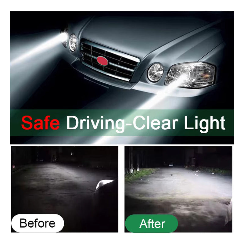 KIT PULIDO RESTAURACION LIMPIEZA FAROS LUCES CARRO CAMIONETA BLANCO