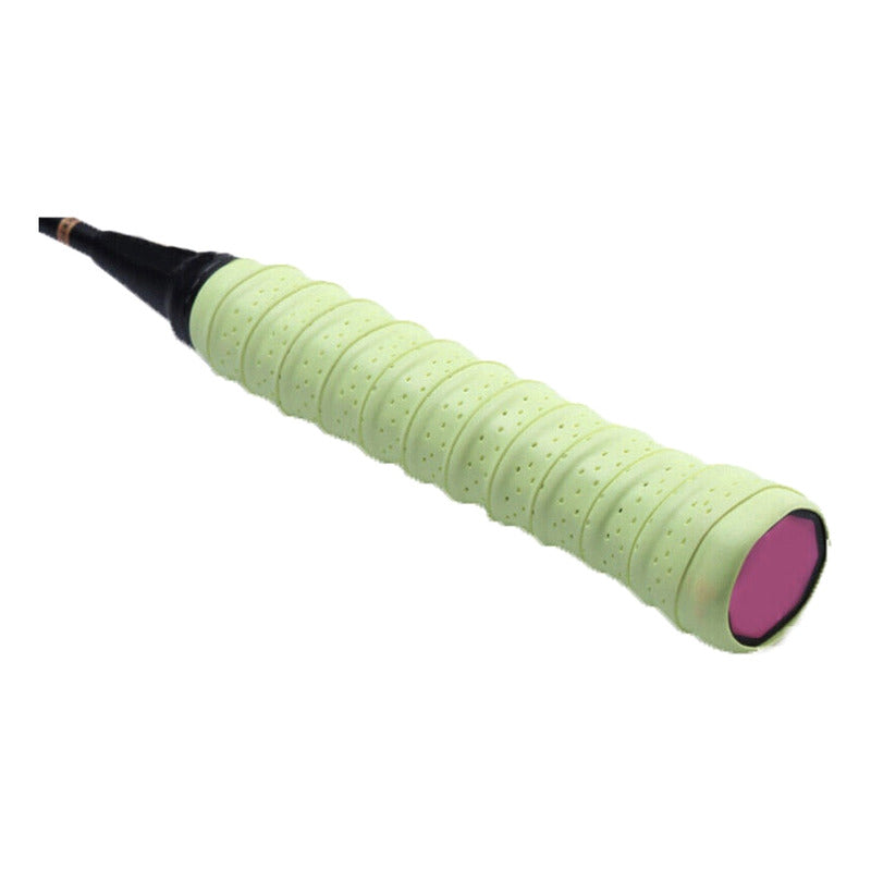 BANDA ANTIDESLIZANTE MANGO RAQUETA TENIS SQUASH CAÑA PESCAR VERDE CLARO 2.4