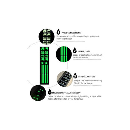 CALCOMANIA AUTOADHESIVA LUMINOSA FLUORESCENTE ELEVAVIDRIOS