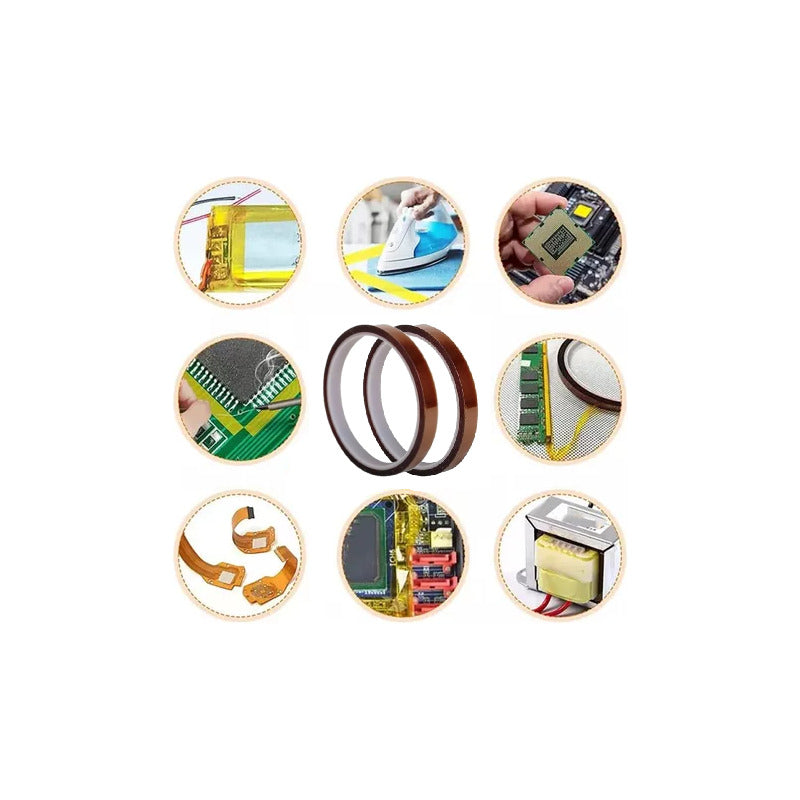 2X CINTA TÉRMICA 4MM 10MTS 50° 260°C SUBLIMACIÓN ELECTRÓNICA NARANJA CLARO