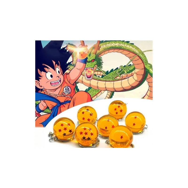 LLAVERO ESFERAS DEL DRAGON BALL Z 4 STAR SUPER SAYAYIN GOKU NARANJA