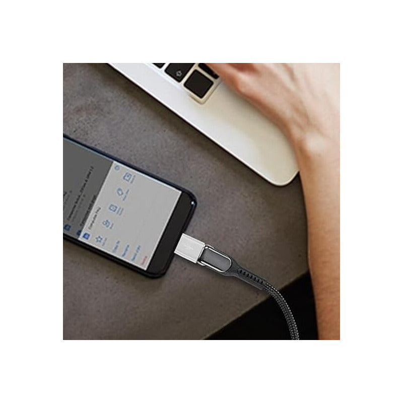 ADAPTADOR CONVERTIDOR USB HEMBRA TIPO C MACHO OTG 3.0 BLANCO BLANCO