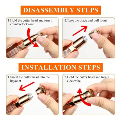 DEPILADOR ELECTRICO RECARGABLE ROSA 5V