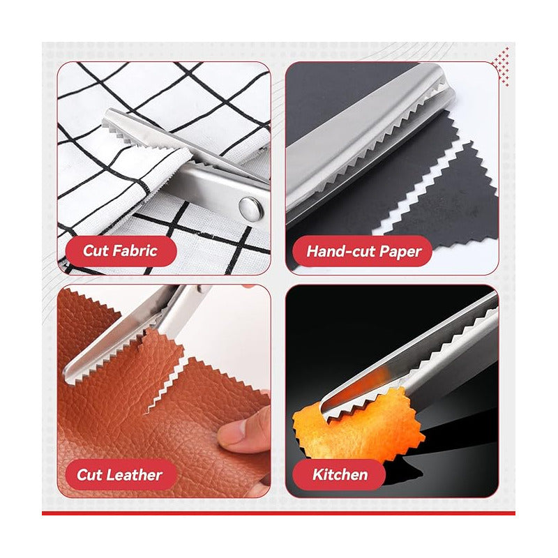 TIJERAS SASTRERÍA MODISTERÍA MARROQUINERÍA BISUTERÍA ZIGZAG NEGRO