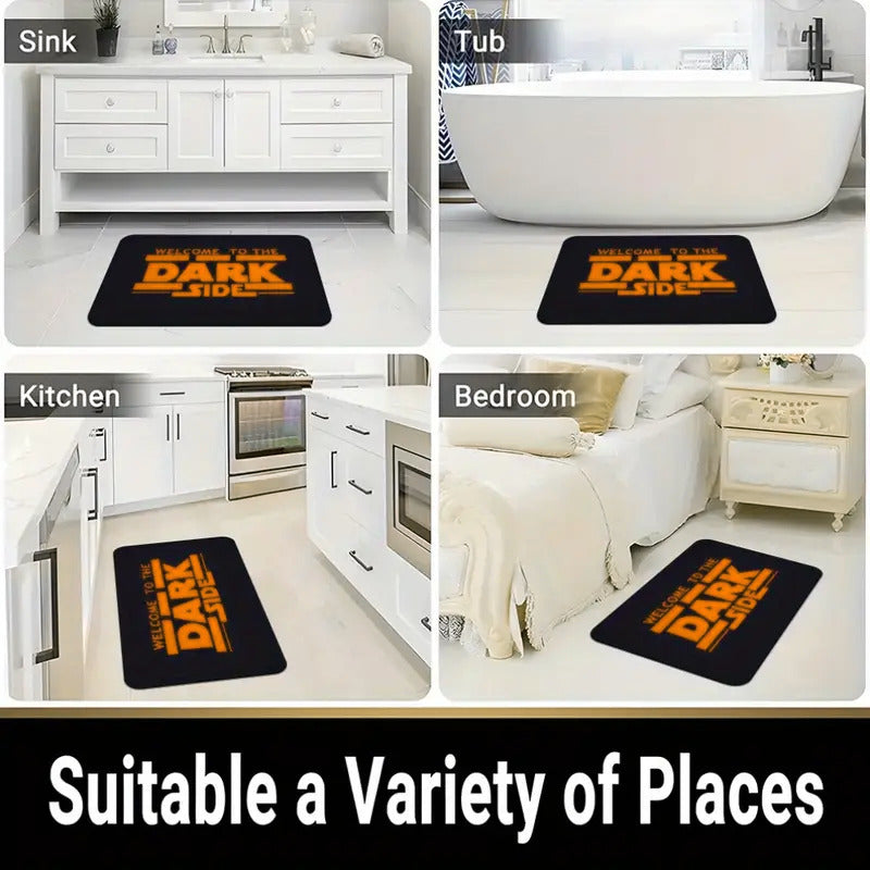 TAPETE HOGAR COCINA ENTRADA CASA DARK SIDE NARANJA 40X60 60 CM 40 CM STAR WARS NEGRO/NARANJA