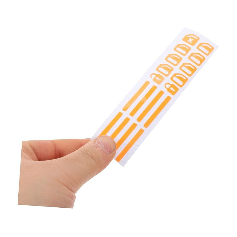 CALCOMANIA LUMINOSA ELEVAVIDRIOS FLUORESCENTE AUTOADHESIVA