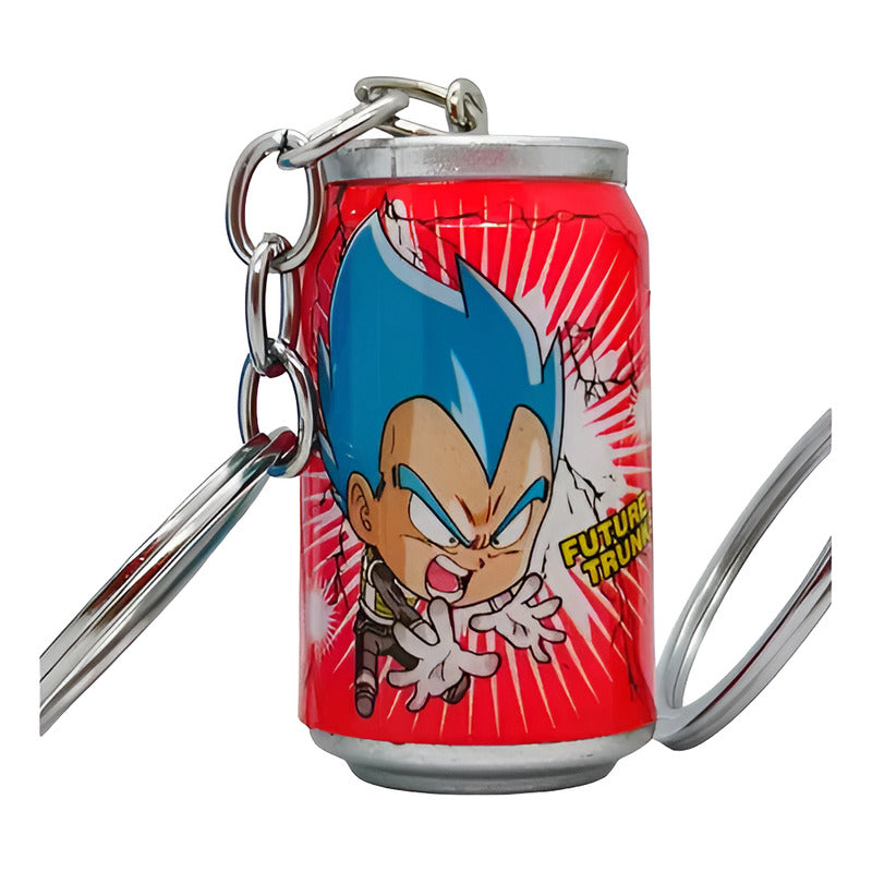 LLAVERO DRAGON BALL Z VEGETA SAIYAJIN TIPO LATA GASEOSA ROJO
