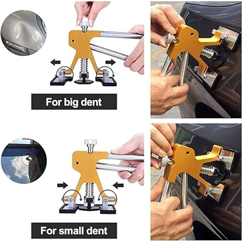 KIT HERRAMIENTA REPARACION ABOLLADURAS GOLPES CARRO VEHICULO