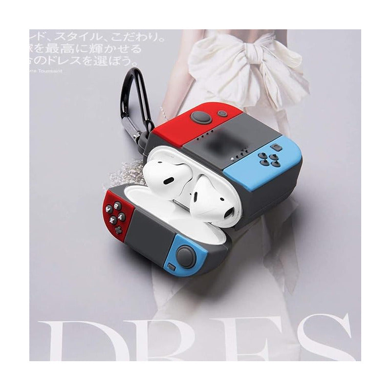 ESTUCHE AUDIFONOS AIRPODS 1 | 2 TIPO NINTENDO SWITCH MIXTO