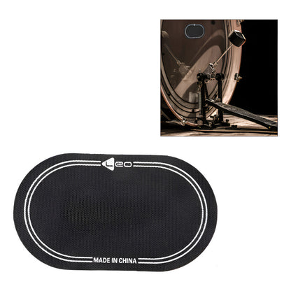 PARCHE DOBLE BOMBO BATERÍA ACÚSTICA PEDAL REDUCTOR SONIDO NEGRO