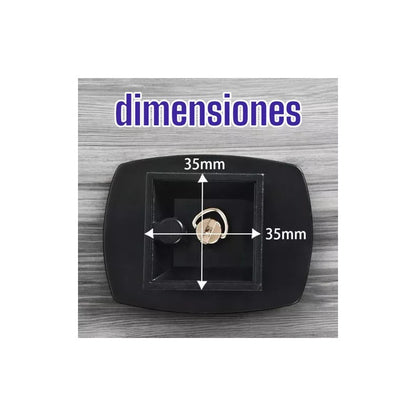 PLACA LIBERACIÓN RÁPIDA TRÍPODE ZAPATA 3.5X3.5CMS 1/4 ROSCA NEGRO