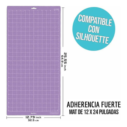 TAPETE CORTE 24 X12  PARA CAMEO 4 | 3 | 2 | 1  STRONG GRIP LILA