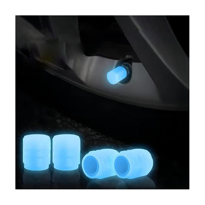 JUEGO TAPA FLOURESCENTE AZUL VÁLVULA AIRE NEUMÁTICO LLANTA