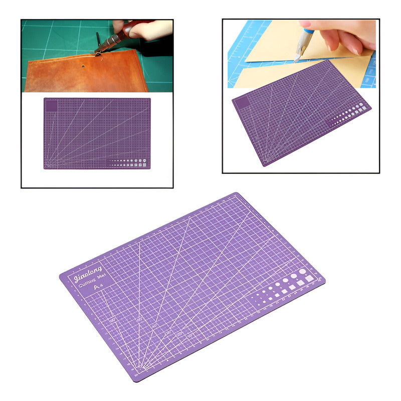 TAPETE ALFOMBRILLA CORTE A3 BISUTERIA PAPEL MANUALIDADES VIOLETA OSCURO