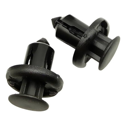 10X PIN PLÁSTICO CLIP AJUSTE CARRO MOTOR RETENEDOR REMACHE NEGRO