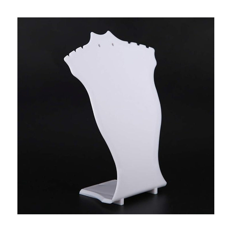 EXHIBIDOR JOYAS COLLAR ARETES PENDIENTES JOYERIA SOPORTE BLANCO