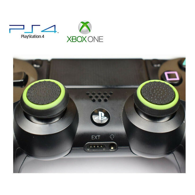 JUEGO PROTECTOR SILICONA JOYSTICK PARA PS XBOX SWITCH VERDE