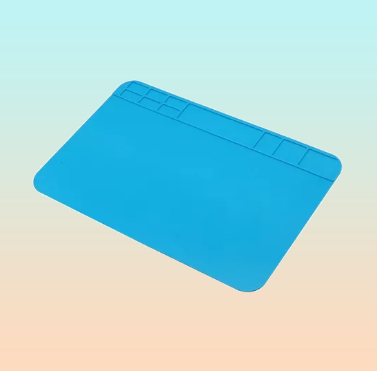 TAPETE ANTIESTATICO REPARACIÓN CELULAR COMPUTADOR ELECTRONIC AZUL CLARO