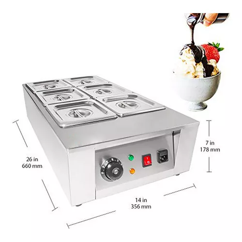 MAQUINA DERRETiDORA CHOCOLATE 6 PUESTOS